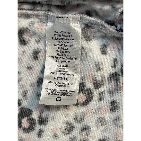 Joyspun Pink Black White Animal Print Velour Lounge Set‎ Elastic Trim Large - Picture 7 of 16